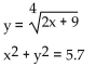 Solve the system by graphing on a calculator. Round to the nearest hundredth if necessary. -  A)  {(-1.84, -1.52) , (1.50, -1.86) } B)  {(-1.50, 1.86) , (1.84, 1.52) } C)  {(-1.50, -1.86) , (1.84, -1.52) } D)  {(-1.84, 1.52) , (1.50, 1.86) }
