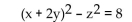 Solve the problem. -x + 2y - z = 4 3x + 2y + z = 8   A)  {(4, 0, -1) } B)  {(3, 0, -2) } C)  {(3, 0, -1) } D)  {(4, 0, -2) }