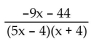 Perform the indicated operation and simplify. -  A)  None of these B)    C)    D)   