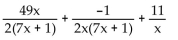 Perform the indicated operation and simplify. -  A)    B)    C)    D)   