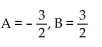 Find the unknowns on the right side of the partial fraction decomposition. -  A)    B)    C)    D)   