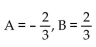 Find the unknowns on the right side of the partial fraction decomposition. -  A)    B)    C)    D)   
