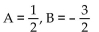 Find the unknowns on the right side of the partial fraction decomposition. -  A)    B)    C)    D)   