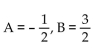 Find the unknowns on the right side of the partial fraction decomposition. -  A)    B)    C)    D)   