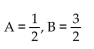 Find the unknowns on the right side of the partial fraction decomposition. -  A)    B)    C)    D)   