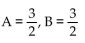 Find the unknowns on the right side of the partial fraction decomposition. -  A)    B)    C)    D)   