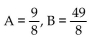 Find the unknowns on the right side of the partial fraction decomposition. -  A)    B)    C)    D)   