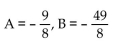 Find the unknowns on the right side of the partial fraction decomposition. -  A)    B)    C)    D)   