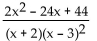 Find the partial fraction decomposition. -  A)    B)    C)    D)   