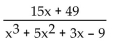Find the partial fraction decomposition. -  A)    B)    C)    D)   