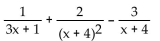 Find the partial fraction decomposition. -  A)    B)    C)    D)   