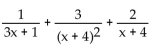 Find the partial fraction decomposition. -  A)    B)    C)    D)   
