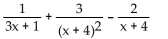 Find the partial fraction decomposition. -  A)    B)    C)    D)   