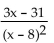 Find the partial fraction decomposition. -  A)    B)    C)    D)   