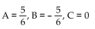 Find the unknowns on the right side of the partial fraction decomposition. -  A)    B)    C)    D)   