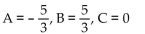Find the unknowns on the right side of the partial fraction decomposition. -  A)    B)    C)    D)   