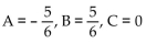 Find the unknowns on the right side of the partial fraction decomposition. -  A)    B)    C)    D)   