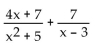 Decompose into partial fractions. -  A)    B)    C)    D)   