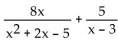 Decompose into partial fractions. -  A)    B)    C)    D)   