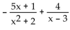 Decompose into partial fractions. -  A)    B)    C)    D)   