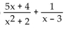 Decompose into partial fractions. -  A)    B)    C)    D)   