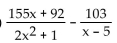 Decompose into partial fractions. -  A)    B)    C)    D)   