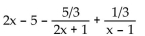 Decompose into partial fractions. -  A)    B)    C)    D)   
