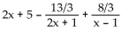 Decompose into partial fractions. -  A)    B)    C)    D)   