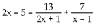 Decompose into partial fractions. -  A)    B)    C)    D)   