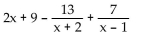 Decompose into partial fractions. -  A)    B)    C)    D)   
