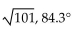 Perform the operation on the given vectors and find the magnitude and direction angle for the new vector. -Given A = 3, 4 and B = -2, 6 A + B A)  11, 84.8° B)  10, 95.7° C)    D)   