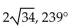 Perform the operation on the given vectors and find the magnitude and direction angle for the new vector. -Given A = 3, 5 and B = 6, 6 -2A A)    B)    C)  16, 149° D)   