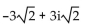 Write the complex number in trigonometric form, using degree measure for the argument. -  A)  6(cos 45° + i sin 45°)  B)  6(cos(-135°)  + i sin(-135°) )  C)  6(cos 135° + i sin 135°)  D)  6(cos(-45°)  + i sin(-45°) ) 