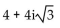 Write the complex number in the form a + bi. -8(cos 30° + i sin 30°)  A)    B)    C)    D)   