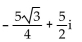 Write the complex number in the form a + bi. -  (cos 150° + i sin 150°)  A)    B)    C)    D)   