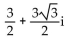 Write the complex number in the form a + bi. -3(cos 60° + i sin 60°)  A)    B)    C)    D)   