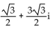 Write the complex number in the form a + bi. -3(cos 60° + i sin 60°)  A)    B)    C)    D)   