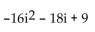 Perform the operation using trigonometric form. Write the answer in the form a + bi -(3 - 8i) (3 + 2i)  A)  25 + 18i B)  -7 - 30i C)    D)  25 - 18i