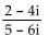 Perform the operation using trigonometric form. Write the answer in the form a + bi -  A)    B)    C)    D)   