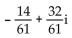 Perform the operation using trigonometric form. Write the answer in the form a + bi -  A)    B)    C)    D)   