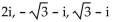 Solve the equation. Write the answer in a + bi form. -  + 8i = 0 A)    B)    C)    D)   