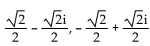 Solve the equation. Write the answer in a + bi form. -  - i = 0 A)  -1, 1 B)  -i, i C)    D)   