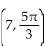 Change the polar coordinates   to rectangular coordinates (x, y) . -  A)    B)    C)    D)   