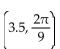 Use a calculator to convert from polar to rectangular coordinates. Round to the nearest hundredth. -  A)  (-2.25, -2.68)  B)  (-2.68, -2.25)  C)  (2.25, 2.68)  D)  (2.68, 2.25) 