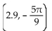 Use a calculator to convert from polar to rectangular coordinates. Round to the nearest hundredth. -  A)  (-0.50, -2.86)  B)  (-2.86, -0.50)  C)  (2.86, -0.50)  D)  (-0.50, 2.86) 