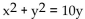 For the given polar equation, write an equivalent rectangular equation. -  A)    B)    C)    D)   