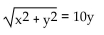 For the given polar equation, write an equivalent rectangular equation. -  A)    B)    C)    D)   