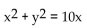 For the given polar equation, write an equivalent rectangular equation. -  A)    B)    C)    D)   