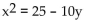 For the given polar equation, write an equivalent rectangular equation. -  A)    B)    C)    D)   