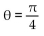For the given rectangular equation, write an equivalent polar equation. -y = x A)    B)    C)    D)   